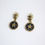 Thumbnail: Chanel Vintage 01P Metal Black Star Dangle Earrings