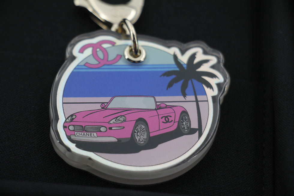 Thumbnail: Chanel D24C Resin Resort Collection Pink Sports Car Handbag Charm