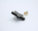 Thumbnail: Chanel D21S Resin Black Gold Star Brooch