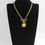 Thumbnail: Chanel Vintage 96P Mrs Coco Gold-plated Leather Chain Necklace 