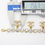 Thumbnail: Chanel Vintage 95A Rhinestone Barbie Collarbone Five CC Pendants Bracelet