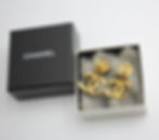 Thumbnail: Chanel Vintage 95A Gold-plated Carved Dangle Clip-on Earrings
