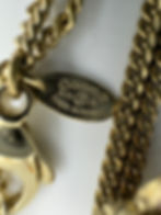 Thumbnail: Chanel 11A Gripoix Brown Five-Leaf Clover Adjustable Necklace
