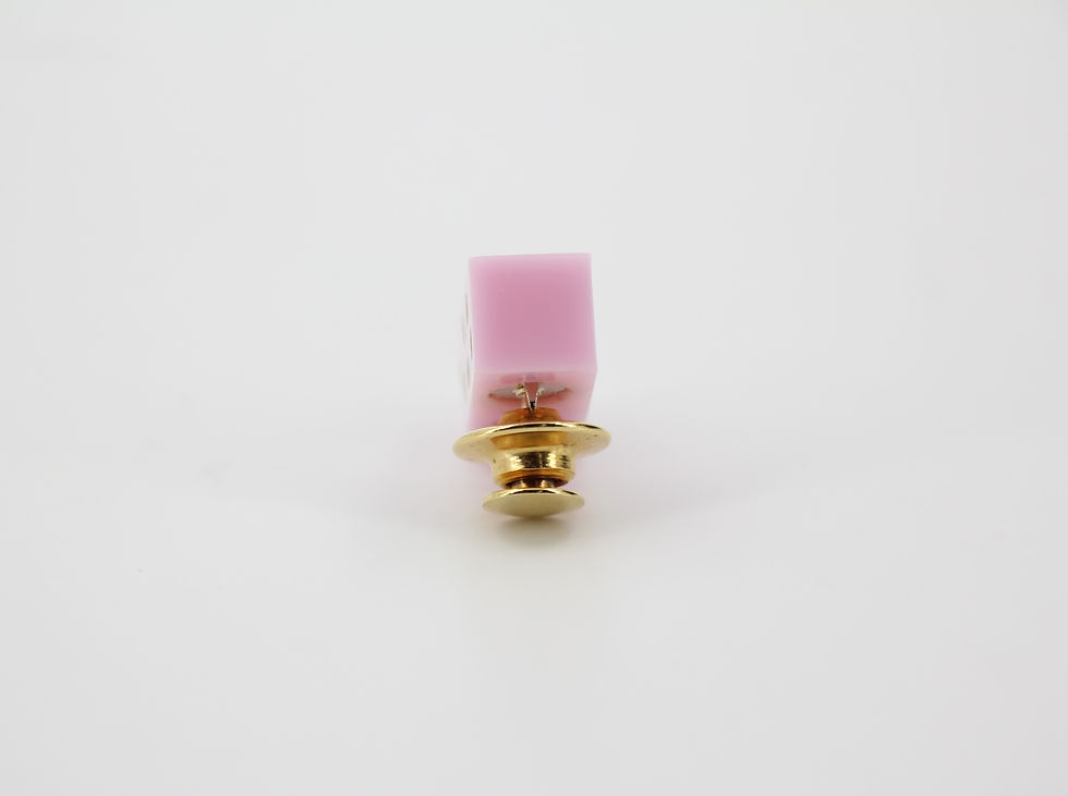 Thumbnail: Chanel Vintage 05C Resin Eiffel Tower Pink Brooch