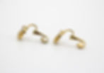 Thumbnail: Chanel Vintage 71-80 Rhinestone & Gold-Plated Large CC Clip-on Earrings