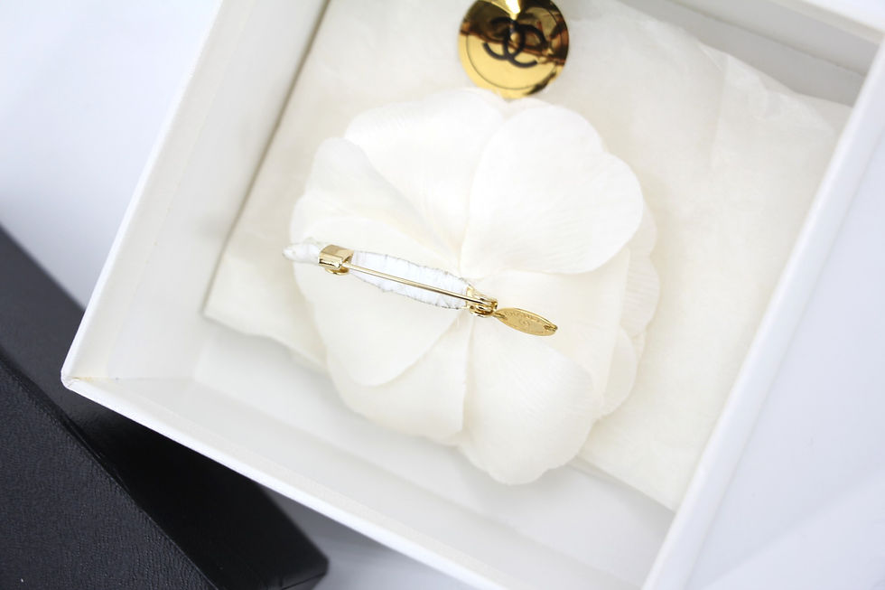 Thumbnail: Chanel Vintage 81-85 Fabric White Camellia Brooch
