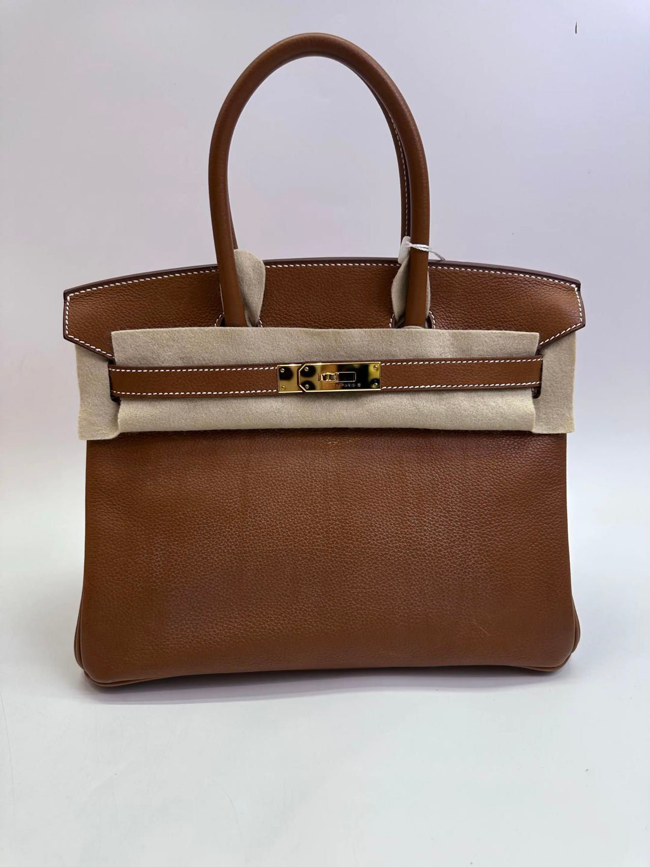 Hermès Birkin 30 Birkin Barenia Faubourg Leather with Gold Hardware U Stamp