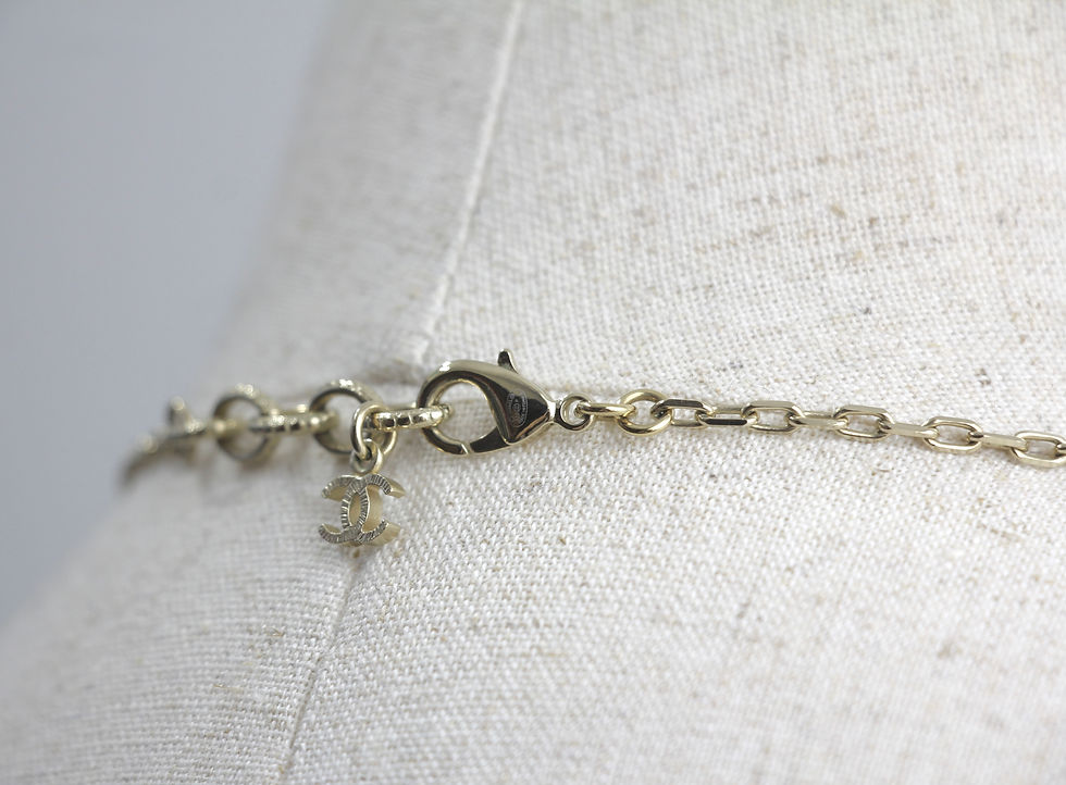 Thumbnail: Chanel A17P Imitation Pearl Metal I♥️coco Necklace