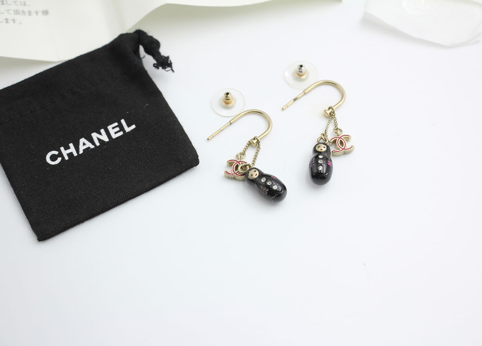 Thumbnail: Chanel Vintage 09A Rhinestone Russian Doll Earrings