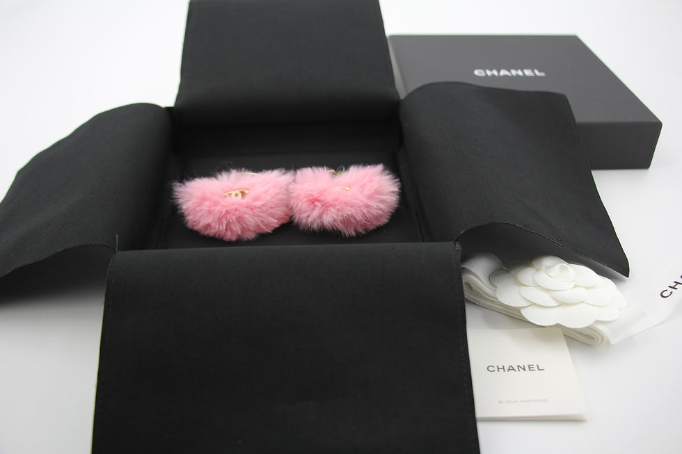 Thumbnail: Chanel 24C Plush Early Spring Resort Collection Hoop Pink Hoop Stud Earrings