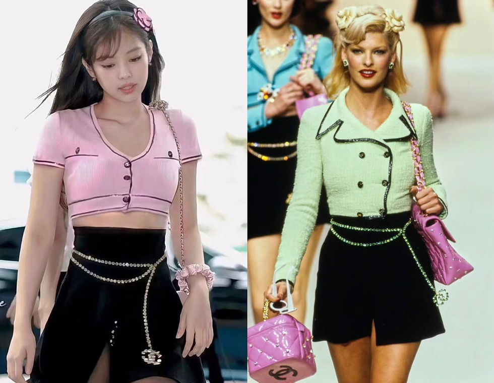 Thumbnail: Chanel Vintage 95A Rhinestone Barbie Waist Chain