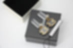 Thumbnail: Chanel Vintage 01P Acrylic Rectangular Ice Cube Dangle Clip-on Earrings