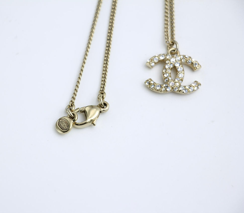 Thumbnail: Chanel Vintage 09A水鑽經典cc頸鏈