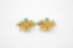 Thumbnail: Chanel Vintage 95P Turquoise & Gold Plated Heart Dangle Clip-on Earrings