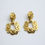 Thumbnail: Chanel Vintage 97P Gold-plated Large Wreath Dangle Clip-on Earrings