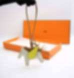 Thumbnail: Hermès Rodeo Pm Pegase Pm Bag Charm In Craie Chai Lime Milo