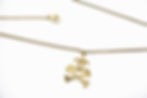 Thumbnail: Chanel Vintage 03P Gold-plated CC Enamel White Skull Necklace 
