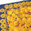 Thumbnail: Chanel 100% Silk Navy Blue Chain and Gold Coin Pattern Scarf 