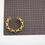 Thumbnail: Chanel Vintage 86 Gold-Plated Diamond Pattern Hollow Bracelet