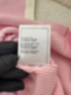 Thumbnail: Chanel 25M White & Pink Cotton CC Ribbed Logo Shirt Size 38