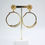 Thumbnail: Chanel Vintage 54-71 Gold-Plated Large Hoop Clip-on Earrings