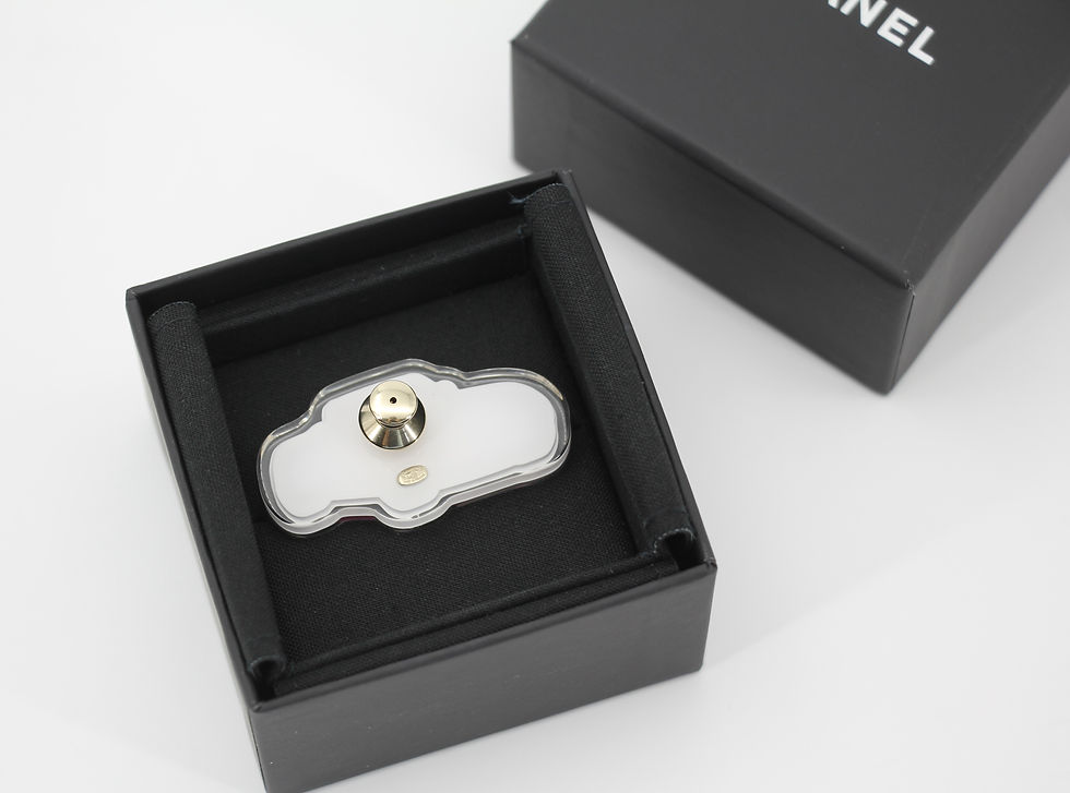 Thumbnail: Chanel D24C Pink Acrylic Auto Motif Brooch