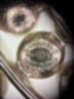 Thumbnail: Chanel B19V Imitation Pearl & Metal Frame CC Brooch