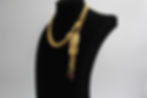 Thumbnail: Chanel Vintage 1996 Gripoix Red Bead Gold Plated Long Necklace /Stacking Wearabl