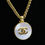 Thumbnail: Chanel Vintage 95A Mother-of-Pearl Gold-plated Short Stacking Strap Long Necklac