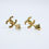 Thumbnail: Chanel Vintage 71-80 Gold-plated Curved Buckle CC Thin Clip-on Earrings 