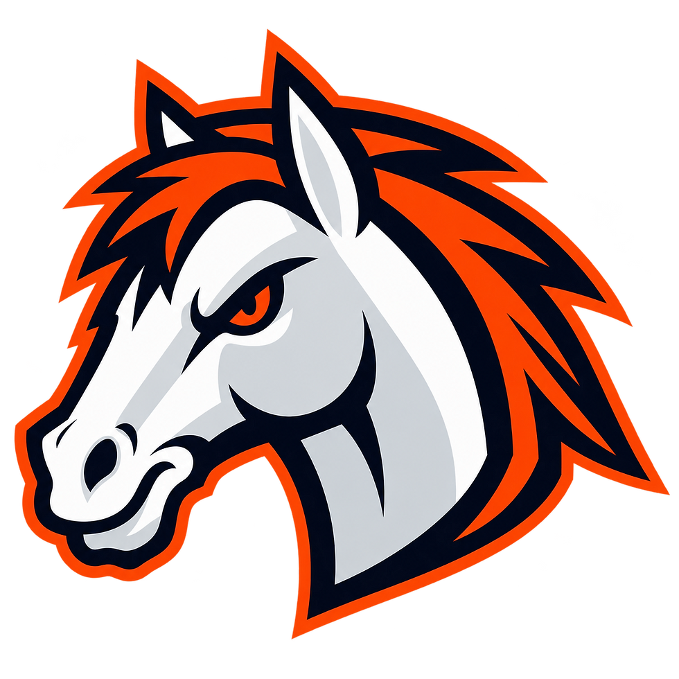 Isolated left-facing horse-head logo.png