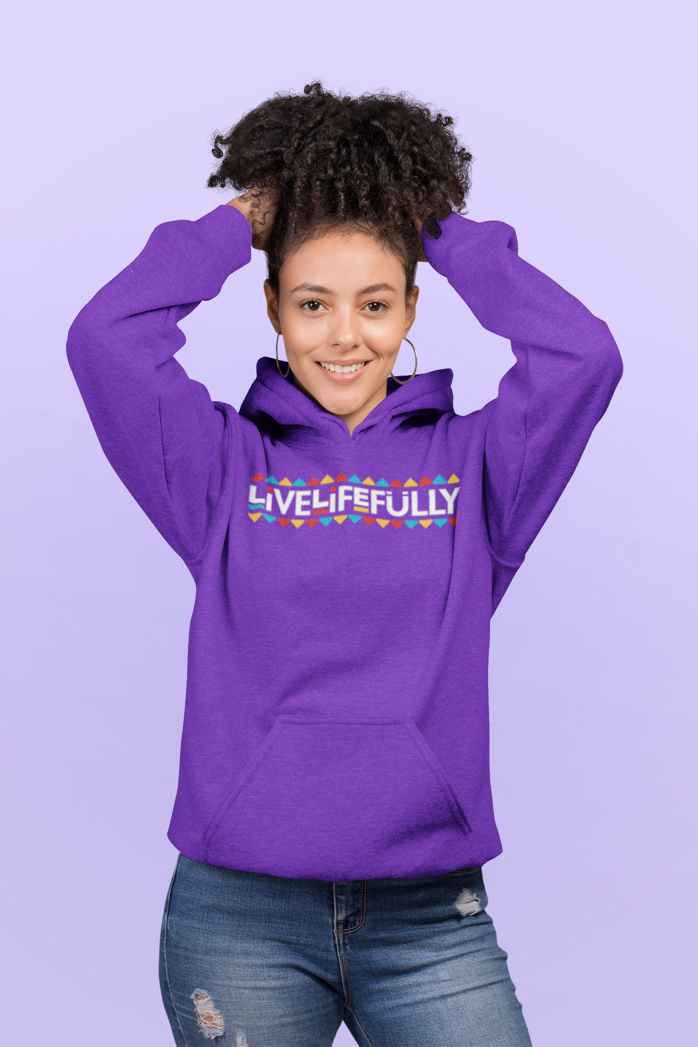 Unisex #LiveLifeFully Hooded Sweatshirt