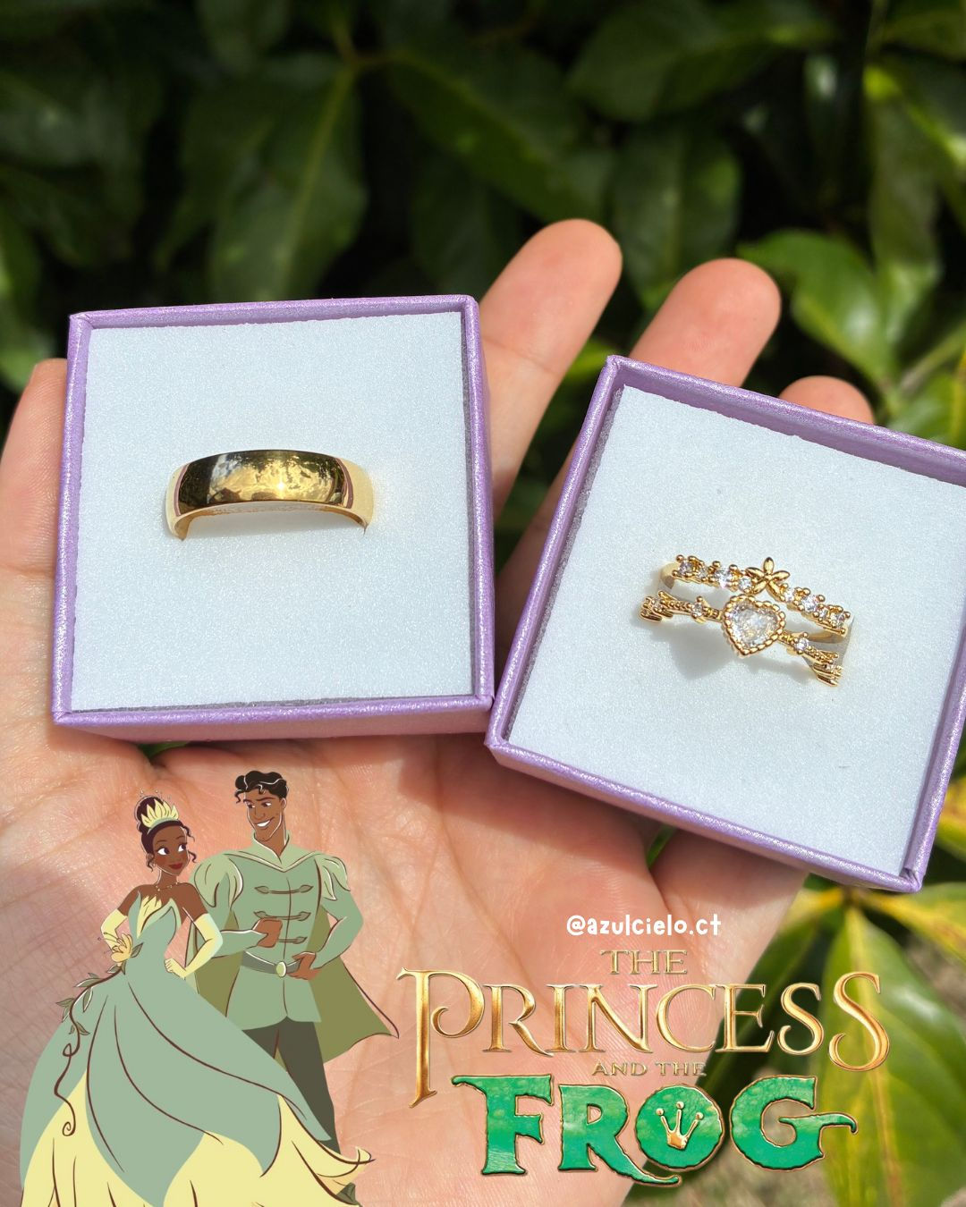 Anillos promesa Tiana 💚
