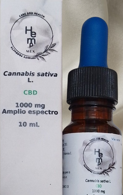 CBD - gotero 10mL/1000mg CBD. Oral --- consulte precio