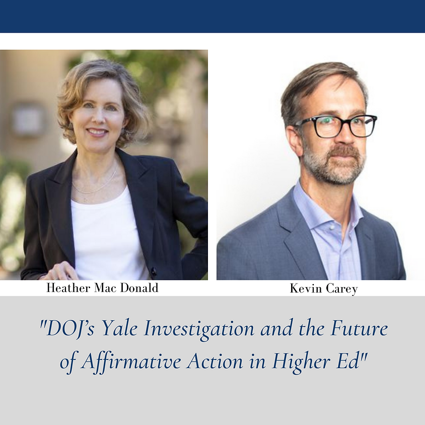 Firing Line Debate: DOJ’s Yale Investigation and the Future of Affirmative Action in Higher Ed