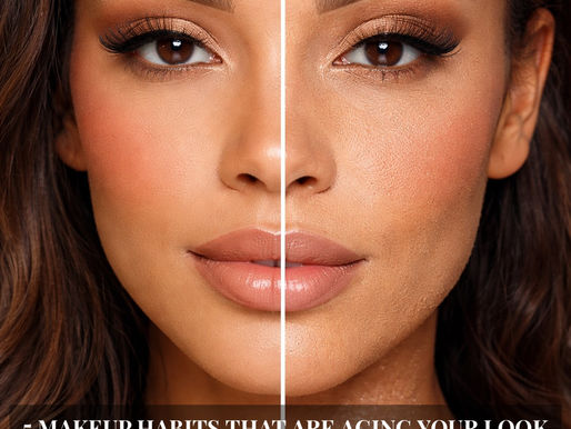 makeup habits that age your face before and after comparison