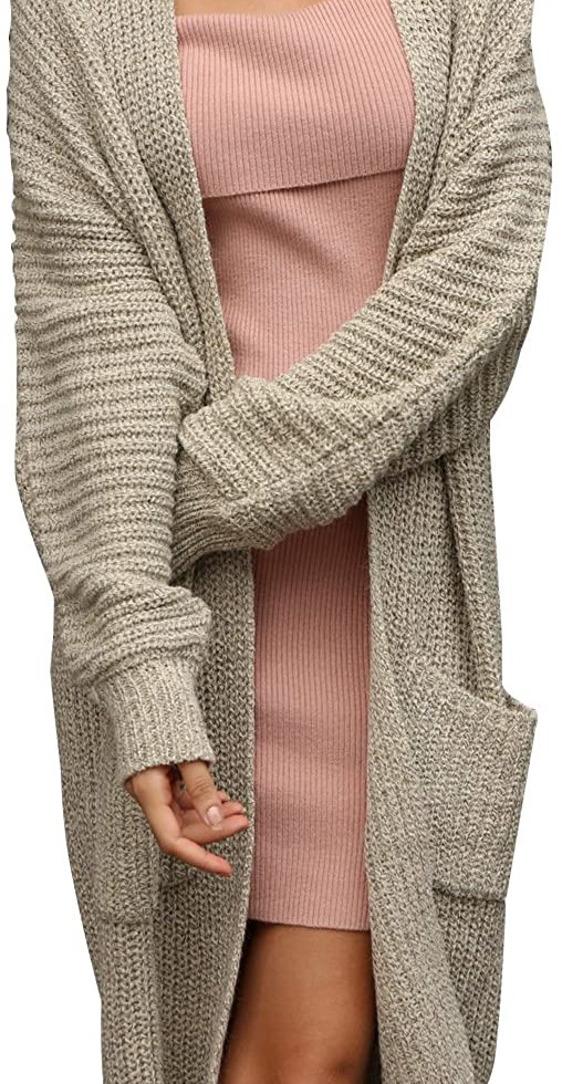 Open Front Long Sweater Cardigan