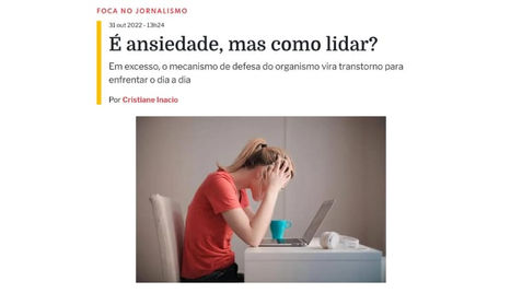 Psicóloga aponta maneiras de amenizar a ansiedade excessiva