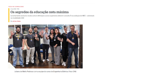 Ensino a distância é tema do Foca no Jornalismo