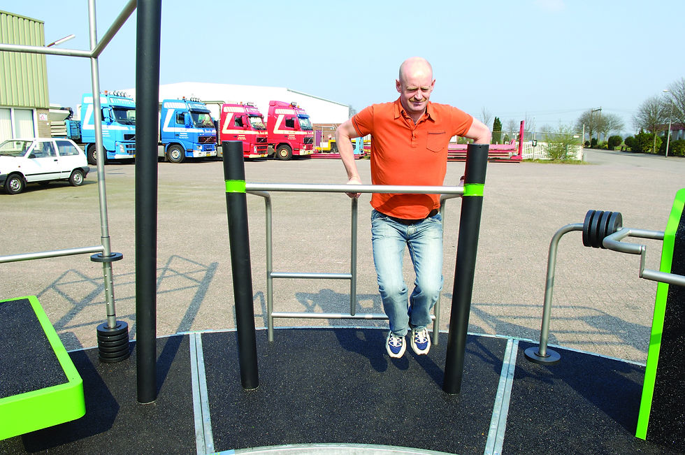 Fitness urbain pour triceps
