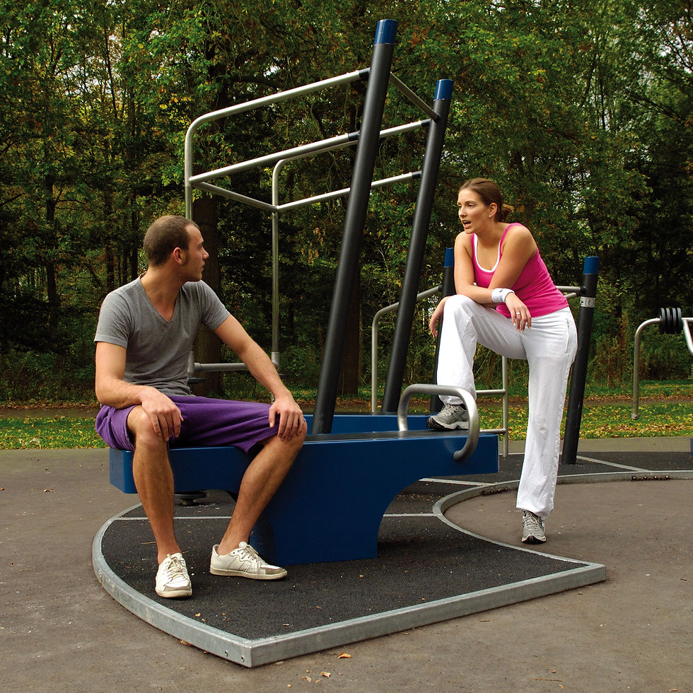 Fitness urbain pour abdominaux