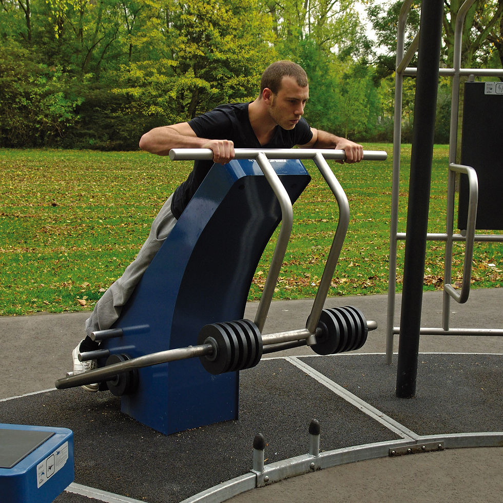 Fitness urbain pectoraux