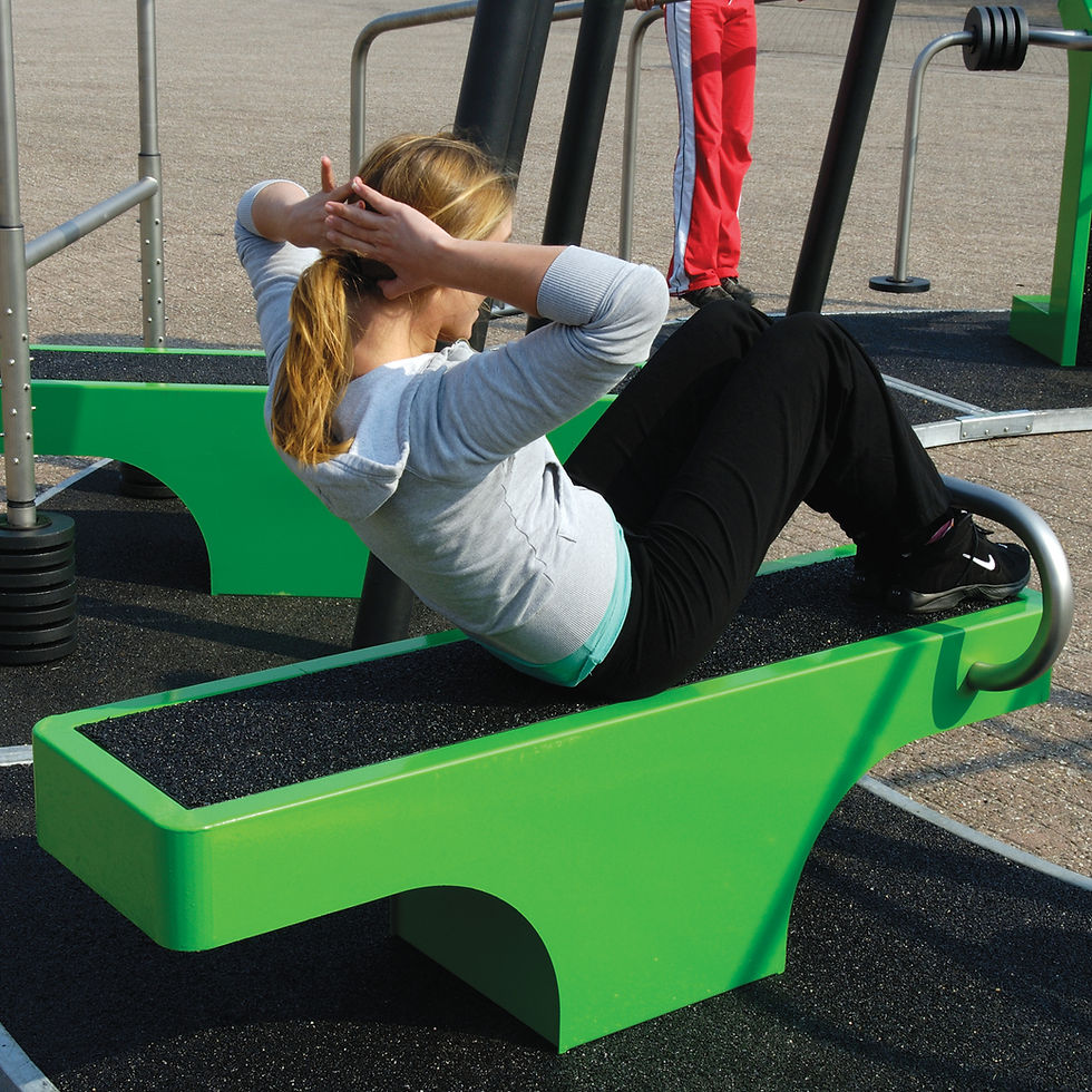 Fitness urbain pour abdominaux