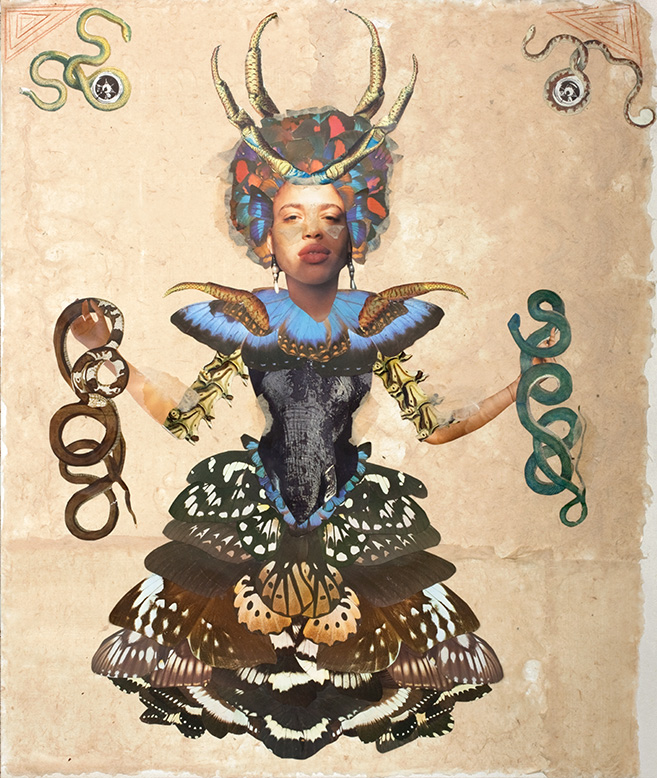 Snake Butterfly Goddess