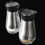 Thumbnail: Salt and Pepper Shakers Stainless Steel Glass Set BPA Free, 4oz