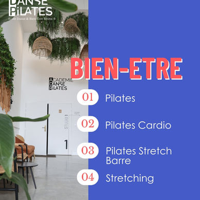 Le planning d'Automne à l'Académie Danse Pilates Reims