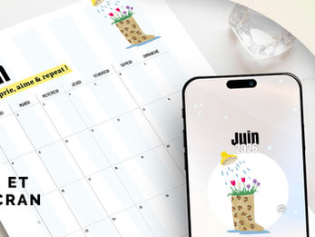 Calendrier Mensuel Juin 2026