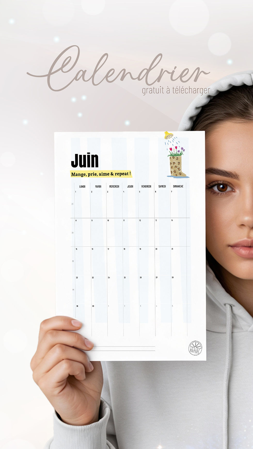 calendrier DIY Avril 2026 téléchargement gratuit graphique illustré fun partage