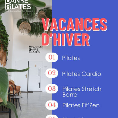 Vacances d'Hiver - Bientôt Février à l'Académie Danse Pilates