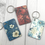 Thumbnail: OOAK Hand Made Floral Fiberboard Wood Decorative Keychain Zipper Pull Journal Ch